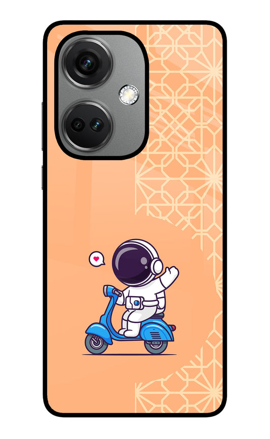 Cute Astronaut Riding OnePlus Nord CE 3 5G Glass Case