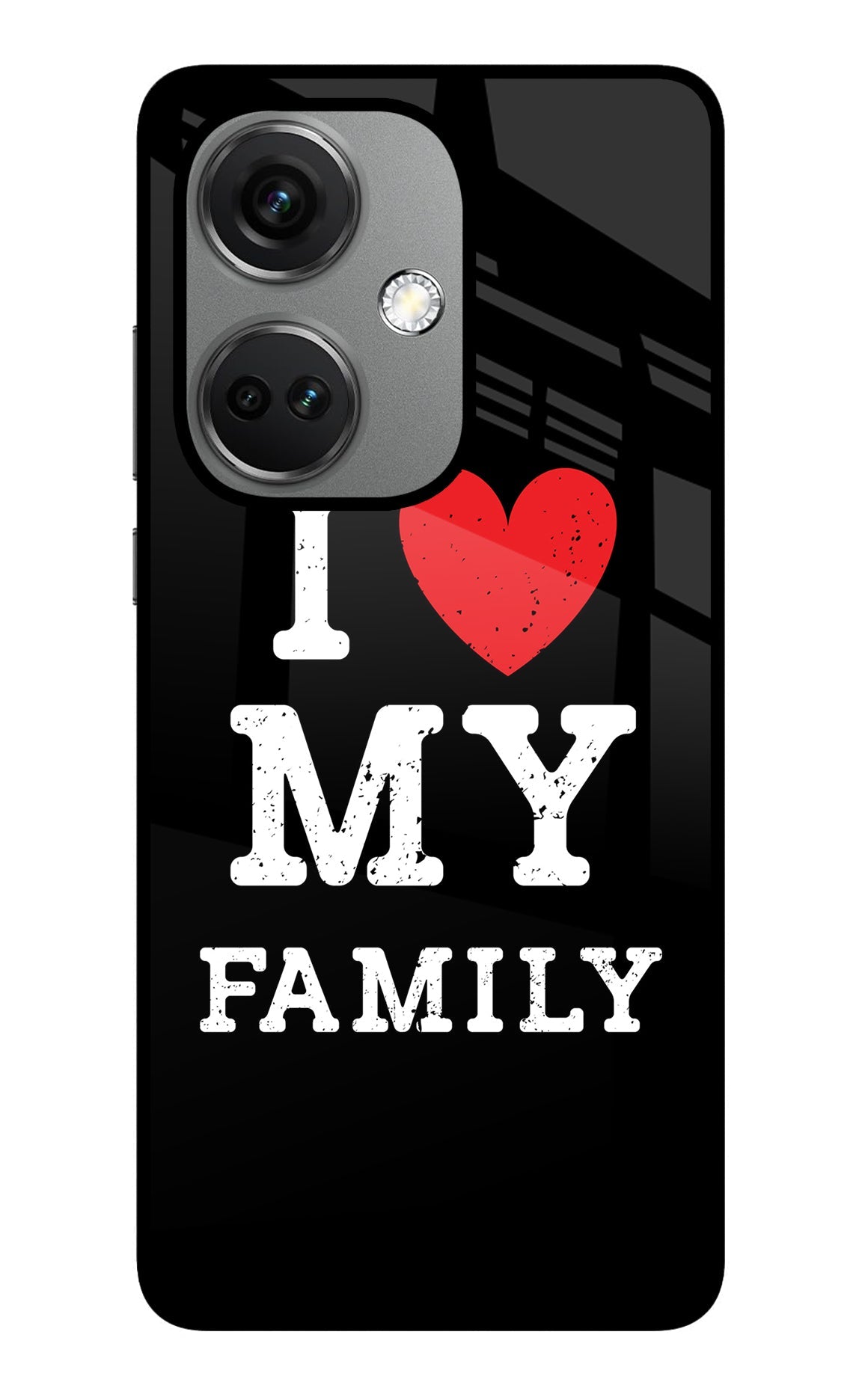 I Love My Family OnePlus Nord CE 3 5G Glass Case