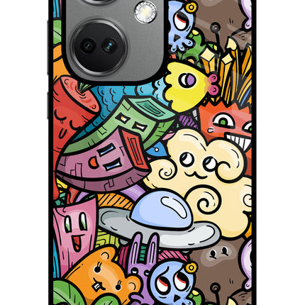 Veggie Doodle OnePlus Nord CE 3 5G Glass Case