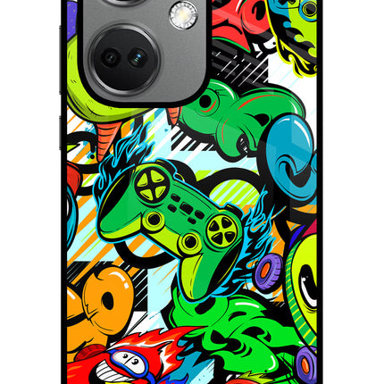 Game Doodle OnePlus Nord CE 3 5G Glass Case