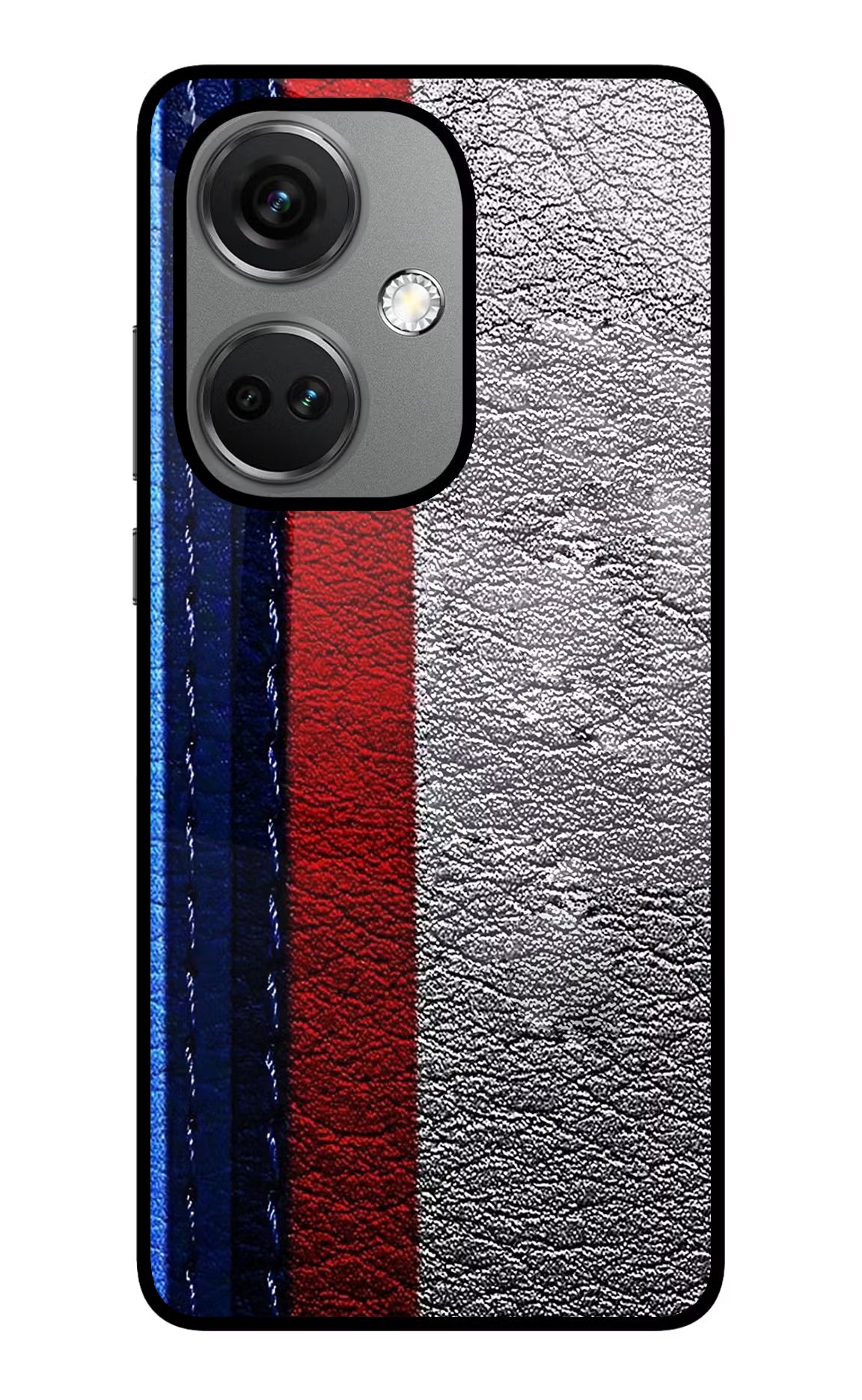 BMW Stripes OnePlus Nord CE 3 5G Glass Case Back Cover by Casekaro