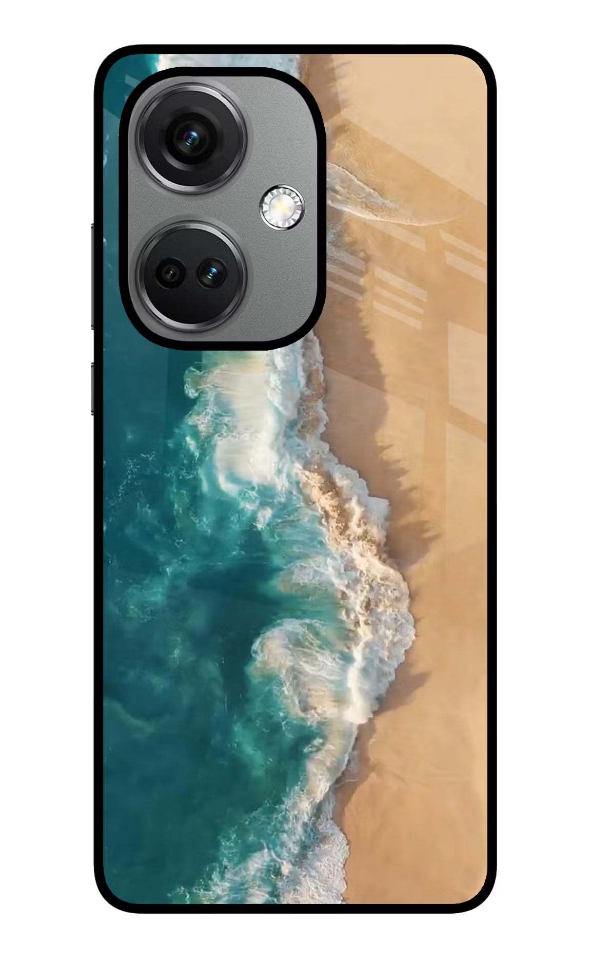 Ocean Beach OnePlus Nord CE 3 5G Glass Case Back Cover by Casekaro
