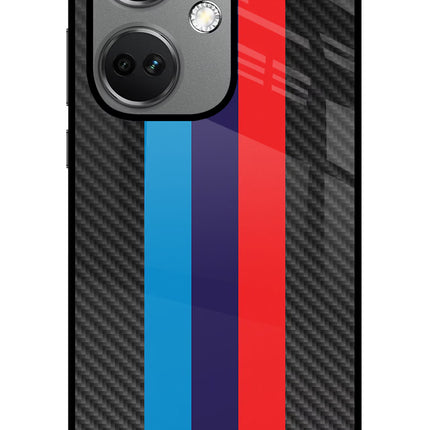 BMW Stripes Pattern OnePlus Nord CE 3 5G Glass Case Back Cover by Casekaro