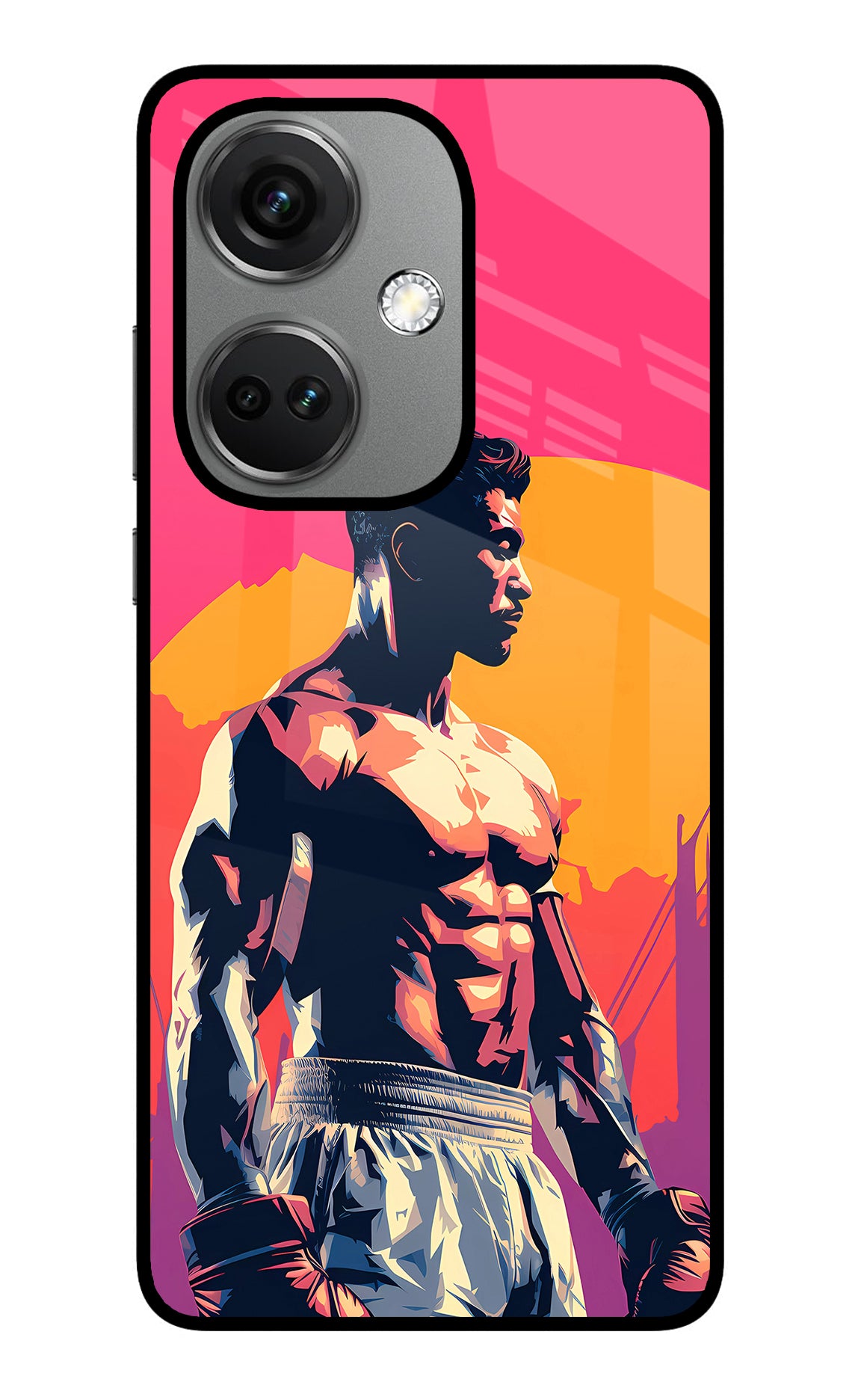 Sunset Warrior (AI Generated) OnePlus Nord CE 3 5G Glass Case