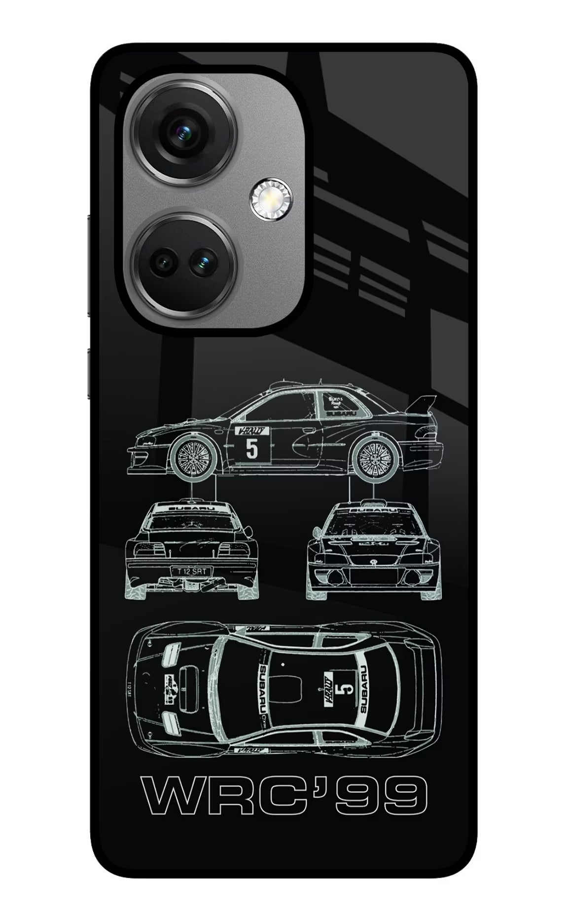 WRC'99 OnePlus Nord CE 3 5G Glass Case Back Cover by Casekaro