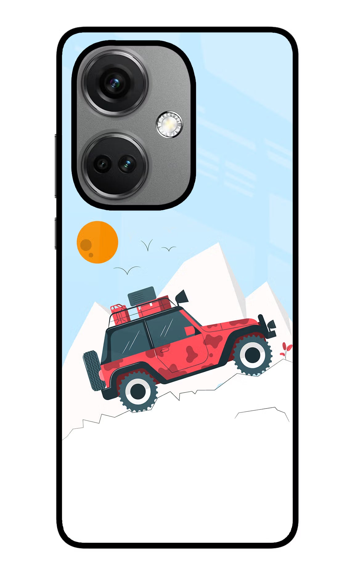 Mountain Trail Beast OnePlus Nord CE 3 5G Glass Case Back Cover by Casekaro