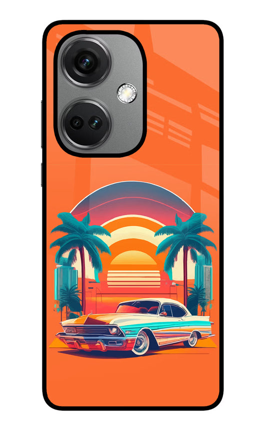 Palm Drive 80s OnePlus Nord CE 3 5G Glass Case