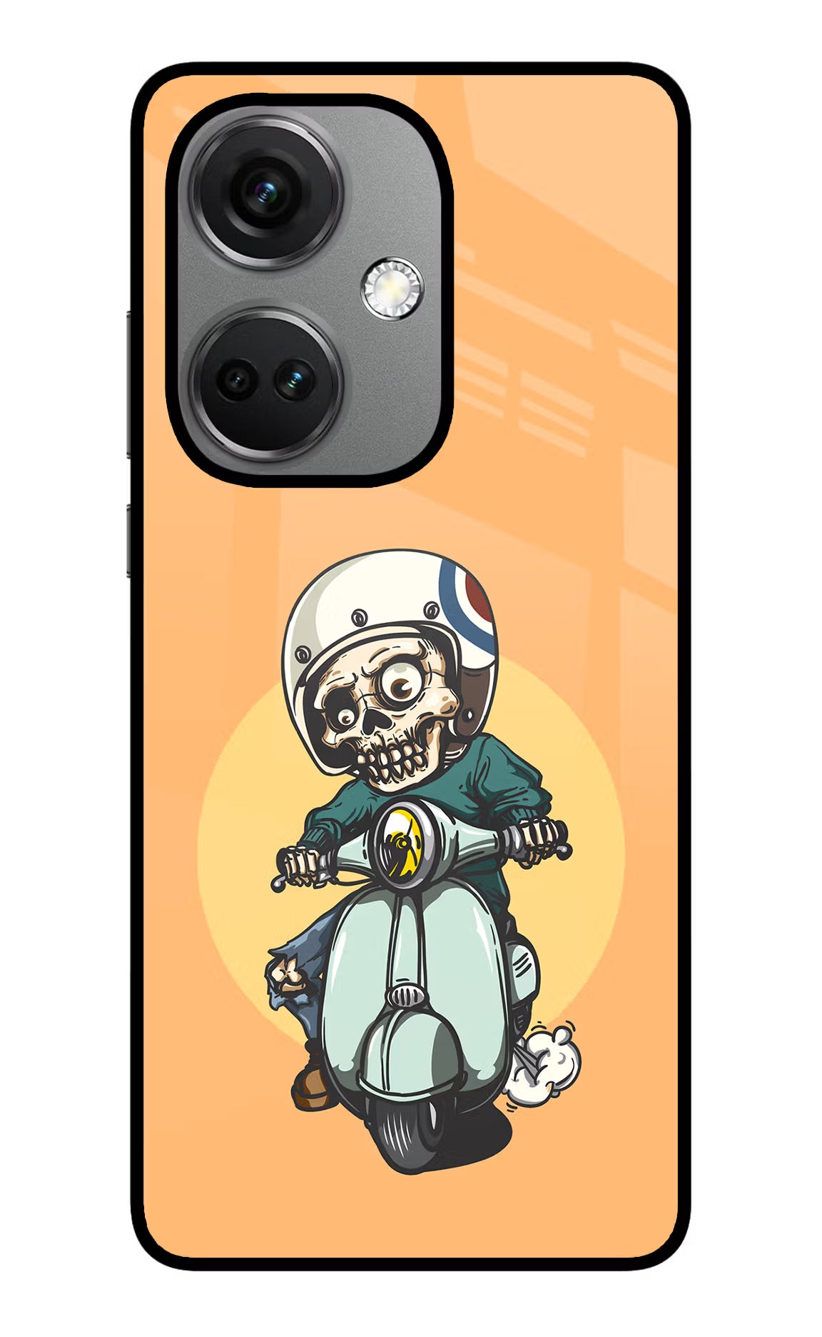 Undead Biker OnePlus Nord CE 3 5G Glass Case Back Cover by Casekaro