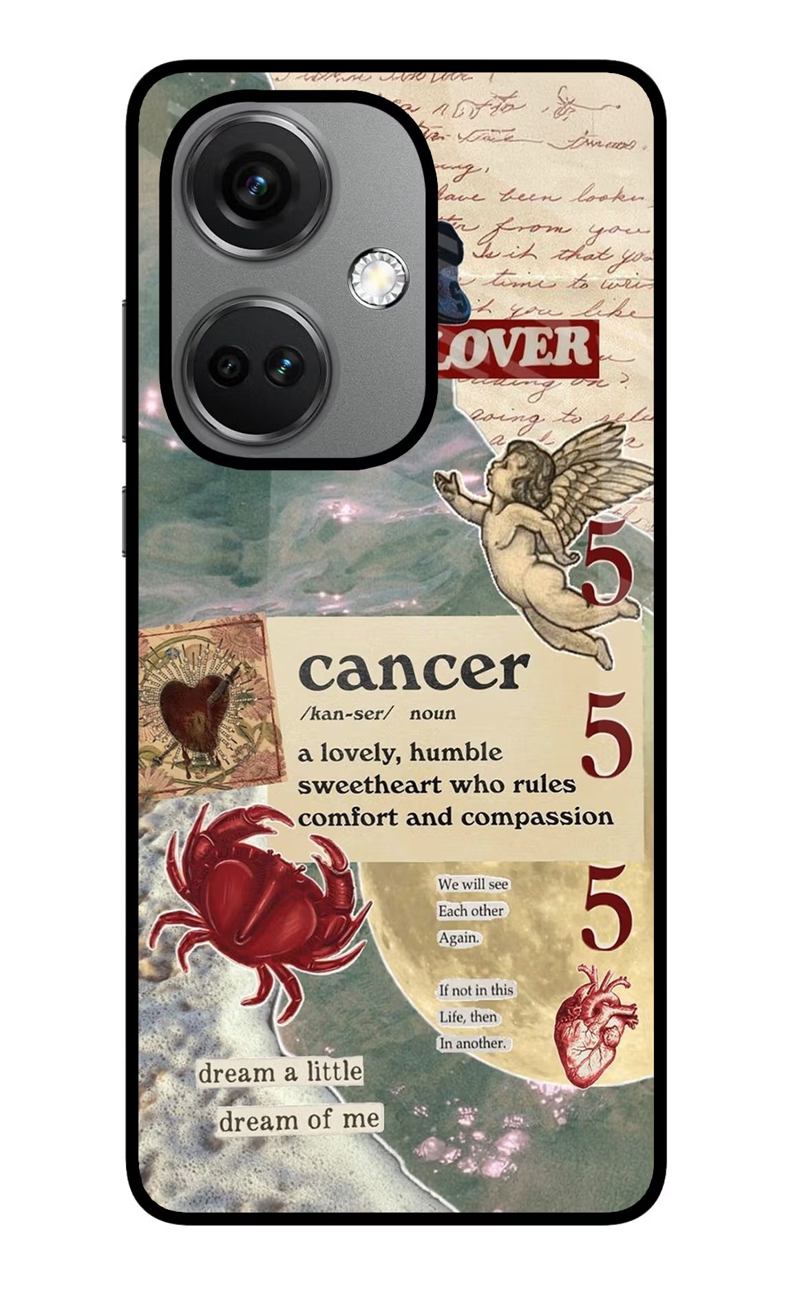 Cancer Zodiac OnePlus Nord CE 3 5G Glass Case Back Cover by Casekaro