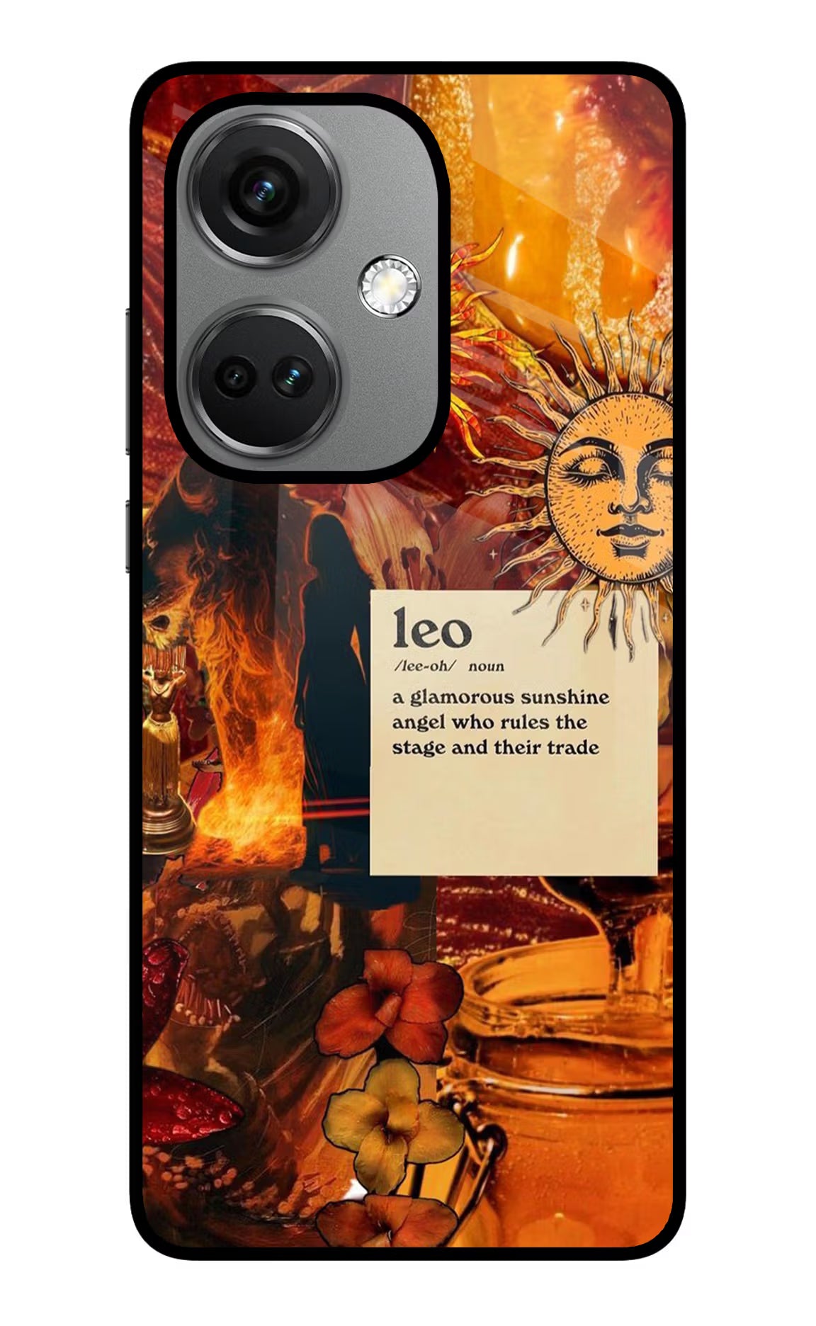 Leo Zodiac OnePlus Nord CE 3 5G Glass Case Back Cover by Casekaro