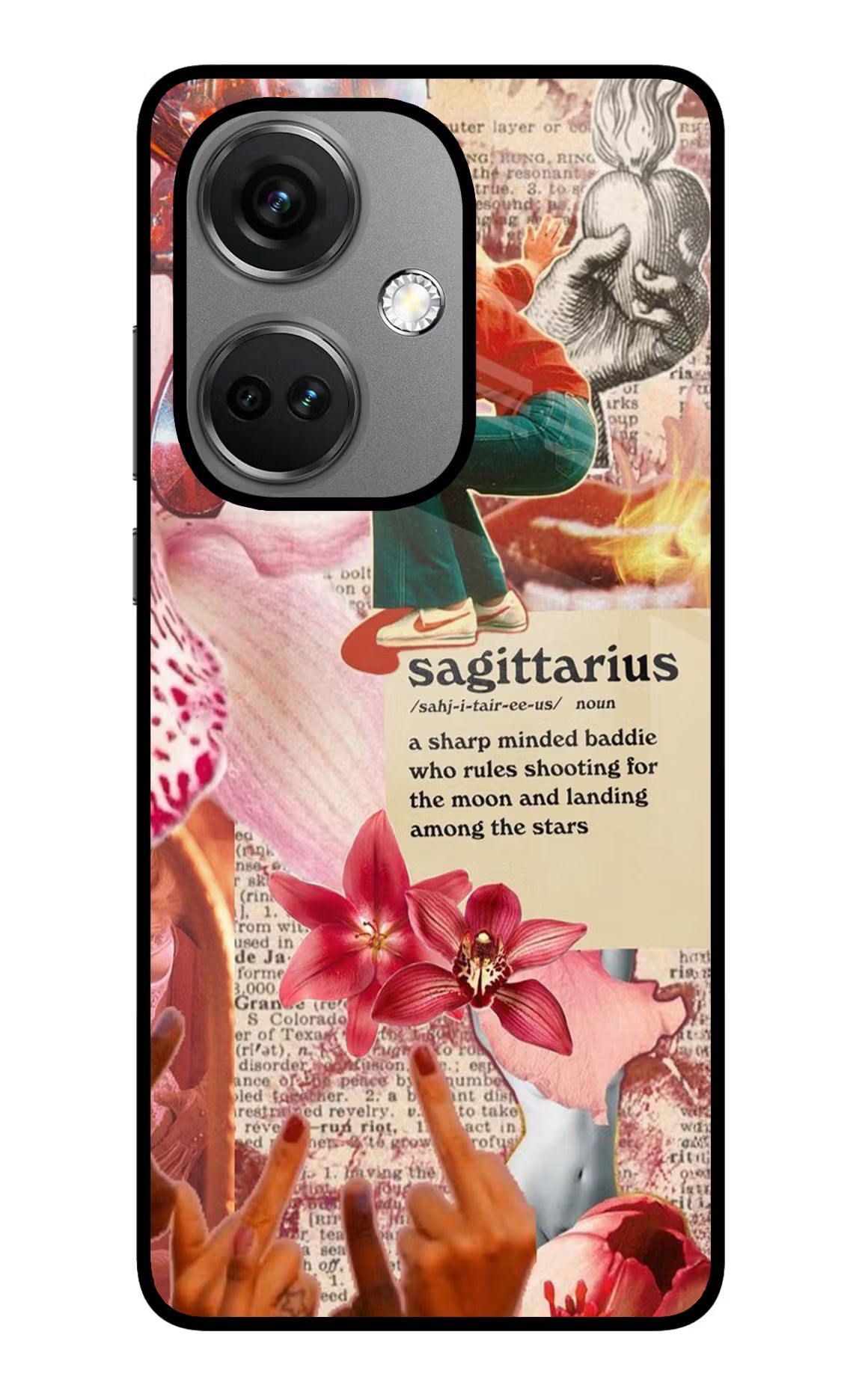Sagittarius Zodiac OnePlus Nord CE 3 5G Glass Case Back Cover by Casekaro