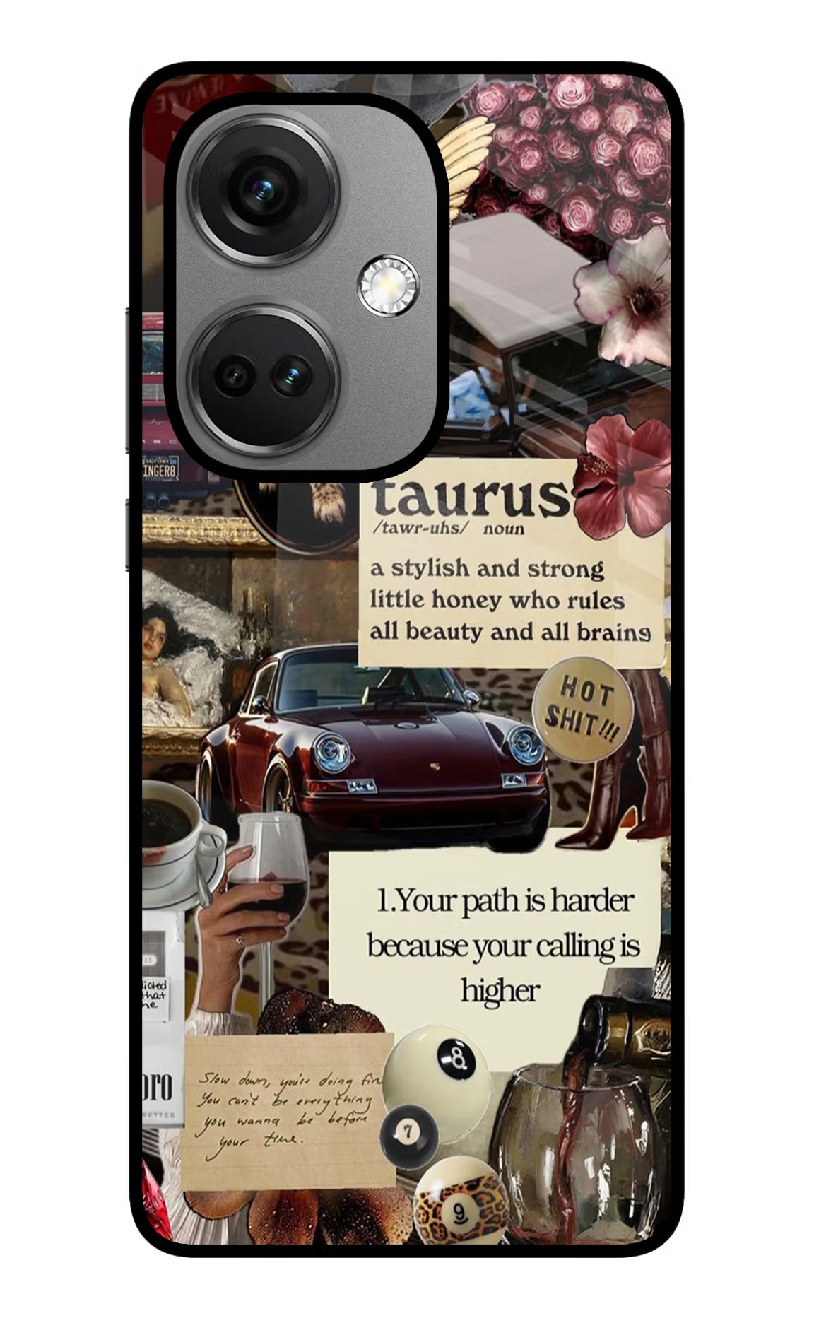 Taurus Zodiac OnePlus Nord CE 3 5G Glass Case Back Cover by Casekaro