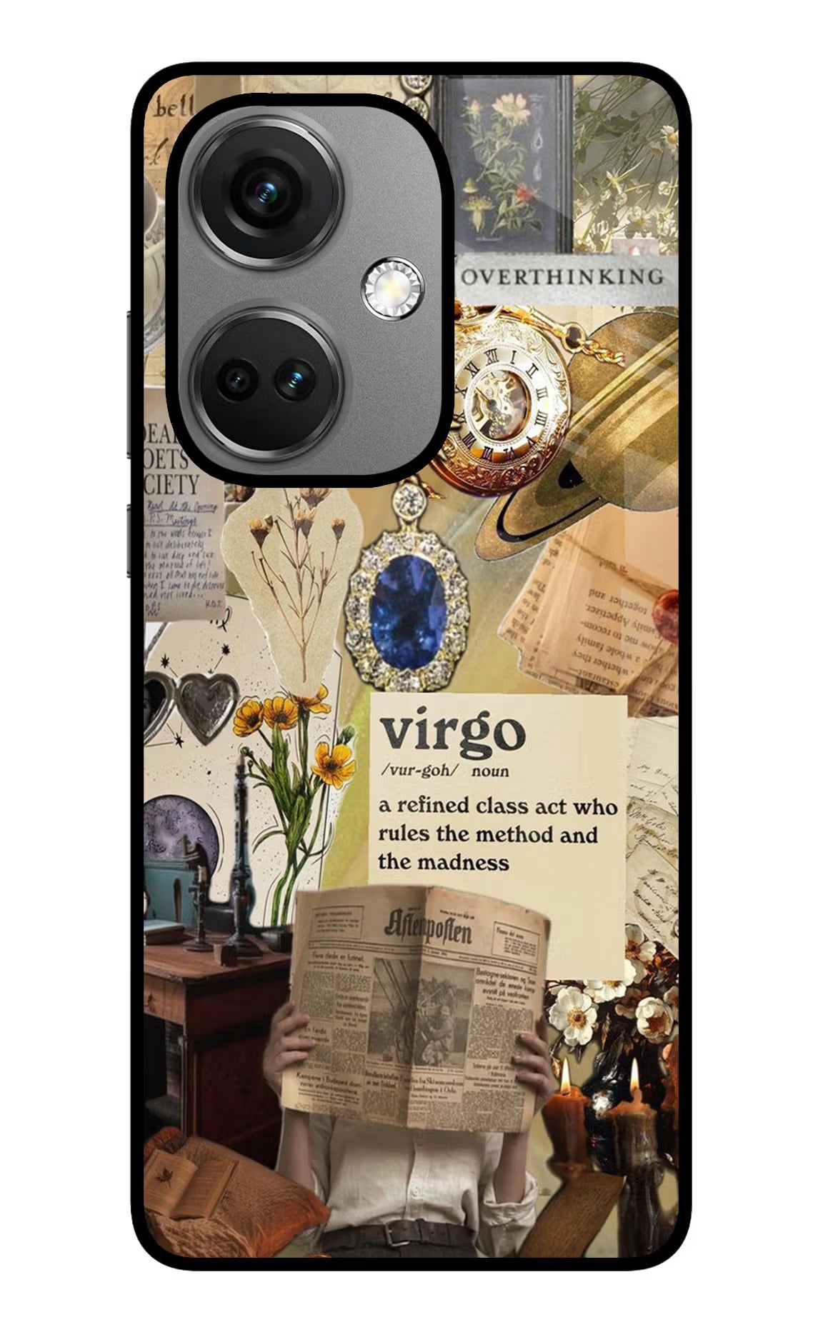Virgo Zodiac OnePlus Nord CE 3 5G Glass Case Back Cover by Casekaro
