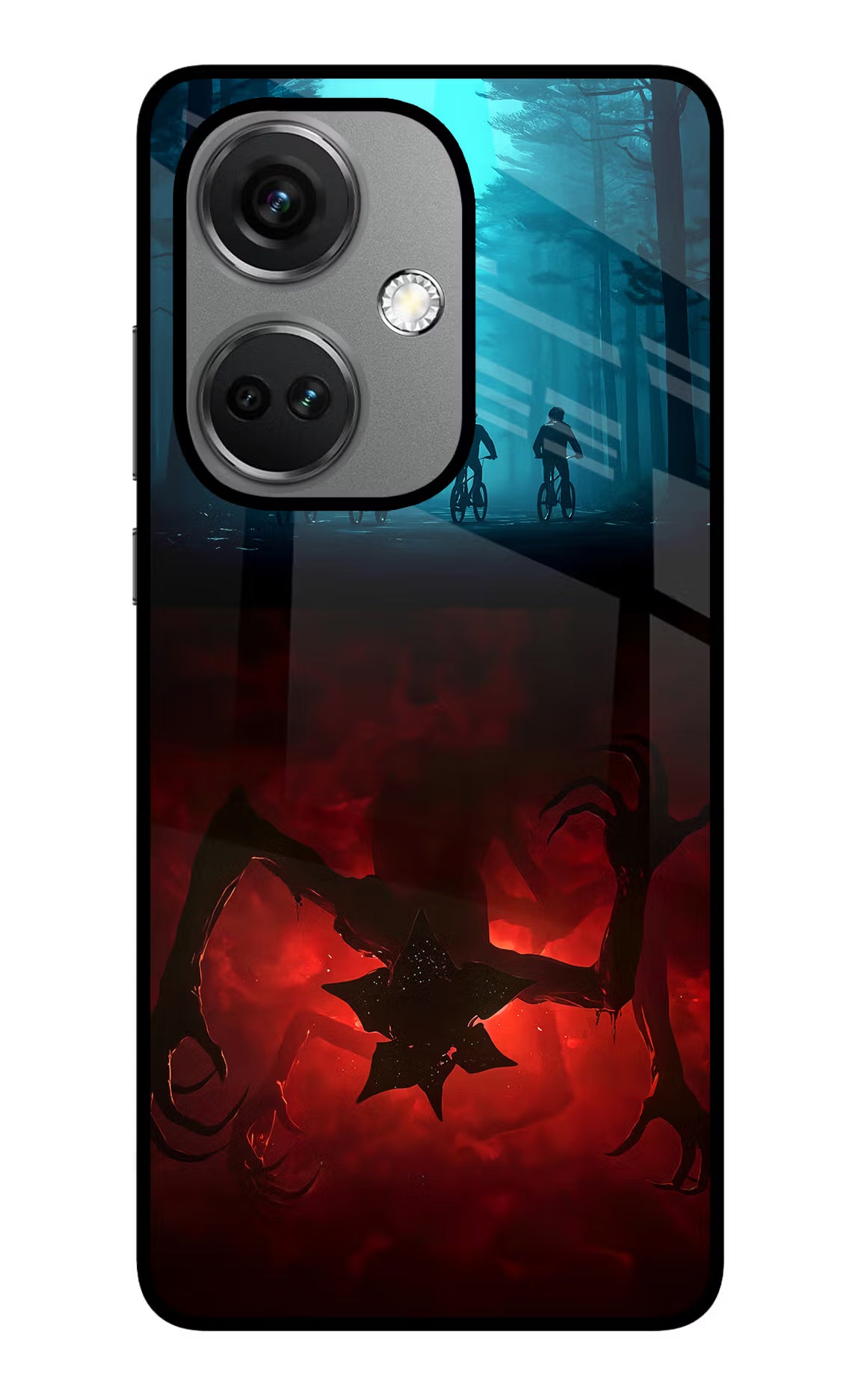 Ordinary Things Downside Up OnePlus Nord CE 3 5G Glass Case Back Cover by Casekaro