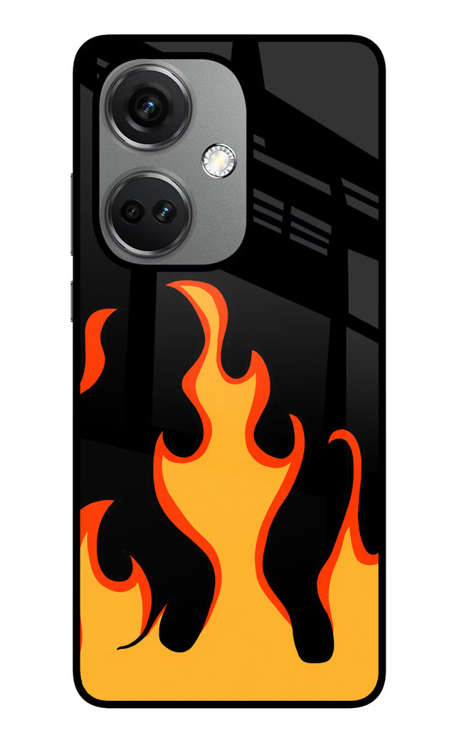 Fired Up – Black OnePlus Nord CE 3 5G Glass Case