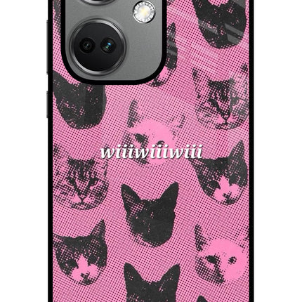Pink Cats OnePlus Nord CE 3 5G Glass Case