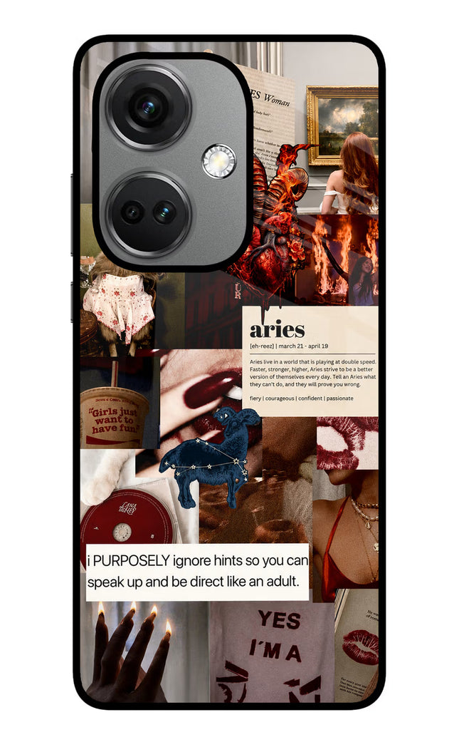 Zodiac Aries OnePlus Nord CE 3 5G Glass Case