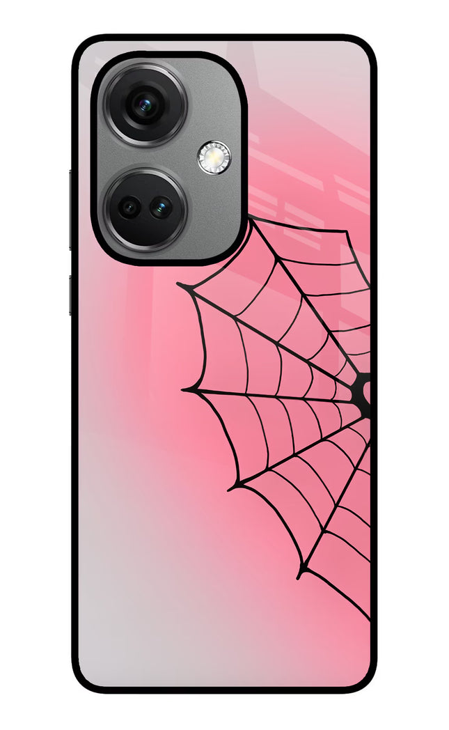 Pink Web OnePlus Nord CE 3 5G Glass Case