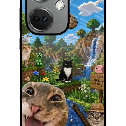 Minecraft Cat Chaos OnePlus Nord CE 3 5G Glass Case