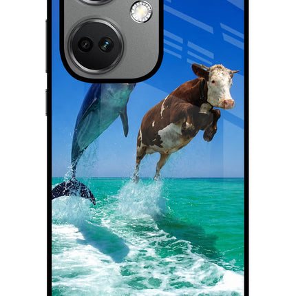 Dolphin vs Cow OnePlus Nord CE 3 5G Glass Case