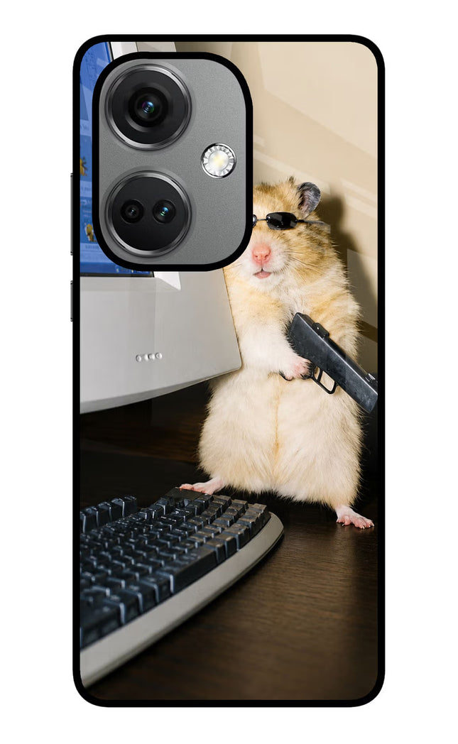 Hacker Hamster OnePlus Nord CE 3 5G Glass Case