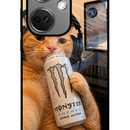 Gamer Cat Energy OnePlus Nord CE 3 5G Glass Case