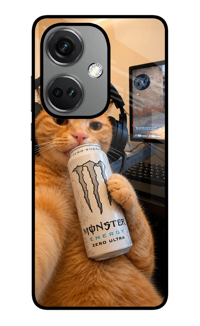 Gamer Cat Energy OnePlus Nord CE 3 5G Glass Case