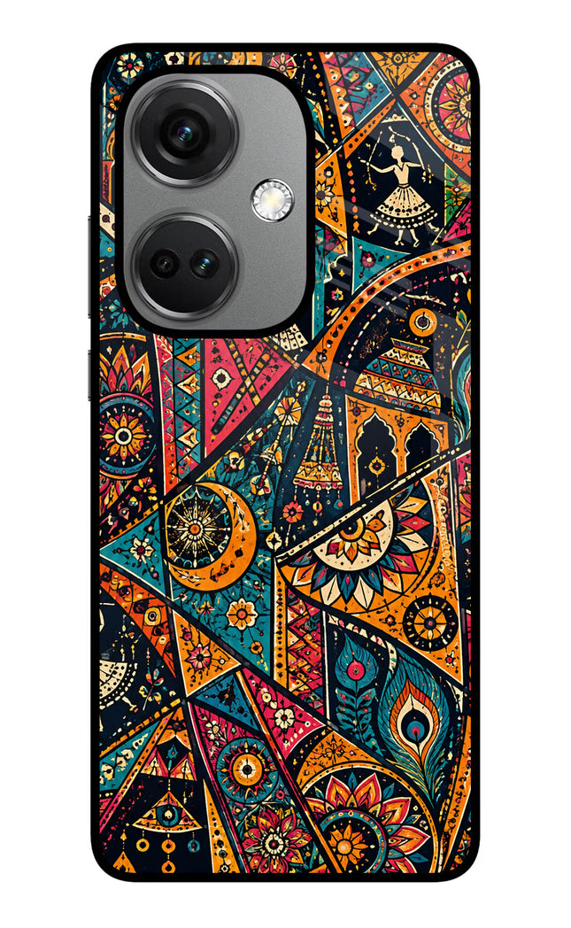 Folk Print OnePlus Nord CE 3 5G Glass Case