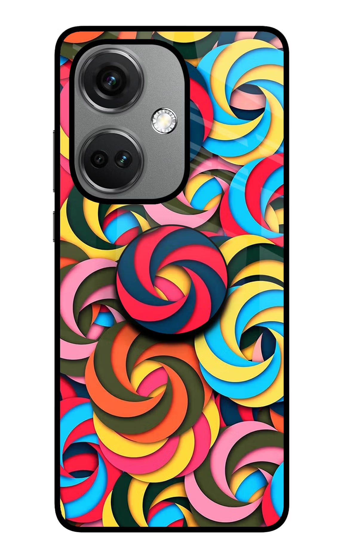 Spiral Pattern OnePlus Nord CE 3 5G Pop Case by Casekaro