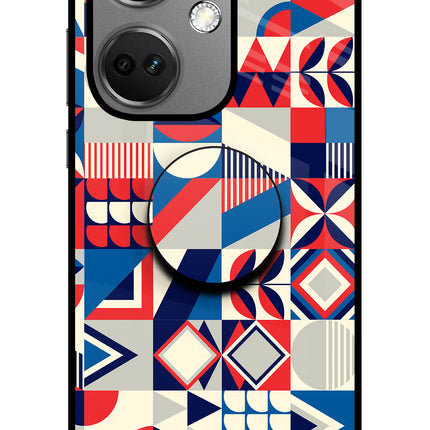Colorful Pattern OnePlus Nord CE 3 5G Glass Case
