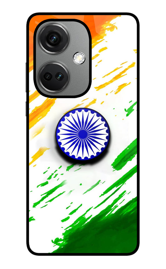 Indian Flag Ashoka Chakra OnePlus Nord CE 3 5G Glass Case