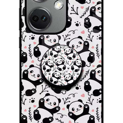 Cute Panda OnePlus Nord CE 3 5G Glass Case