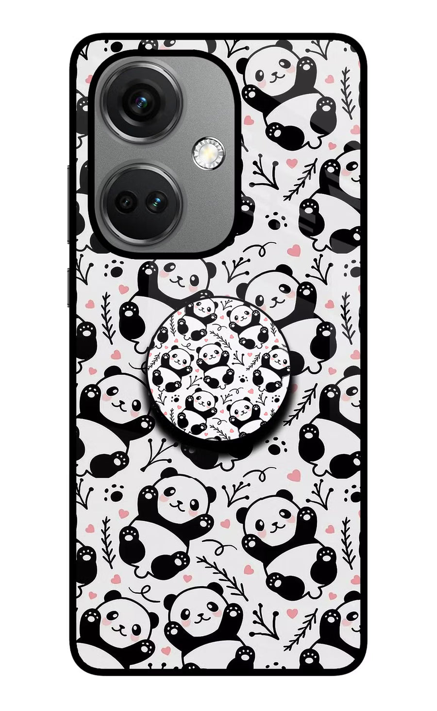 Cute Panda OnePlus Nord CE 3 5G Pop Case, Metal case