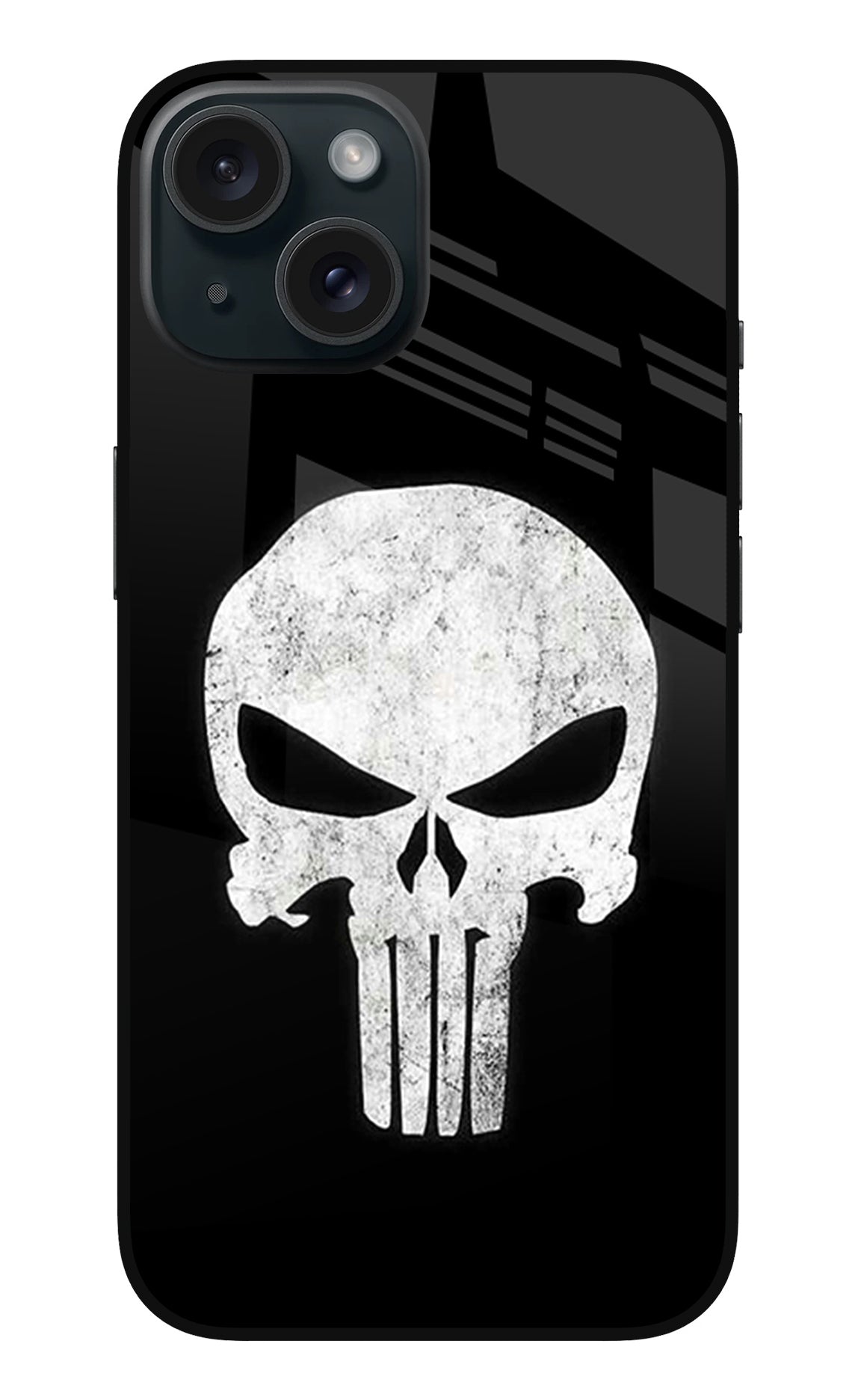 Punisher Skull iPhone 15 Glass Case
