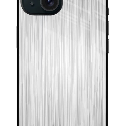Wooden Grey Texture iPhone 15 Glass Case