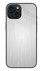 Wooden Grey Texture iPhone 15 Glass Case