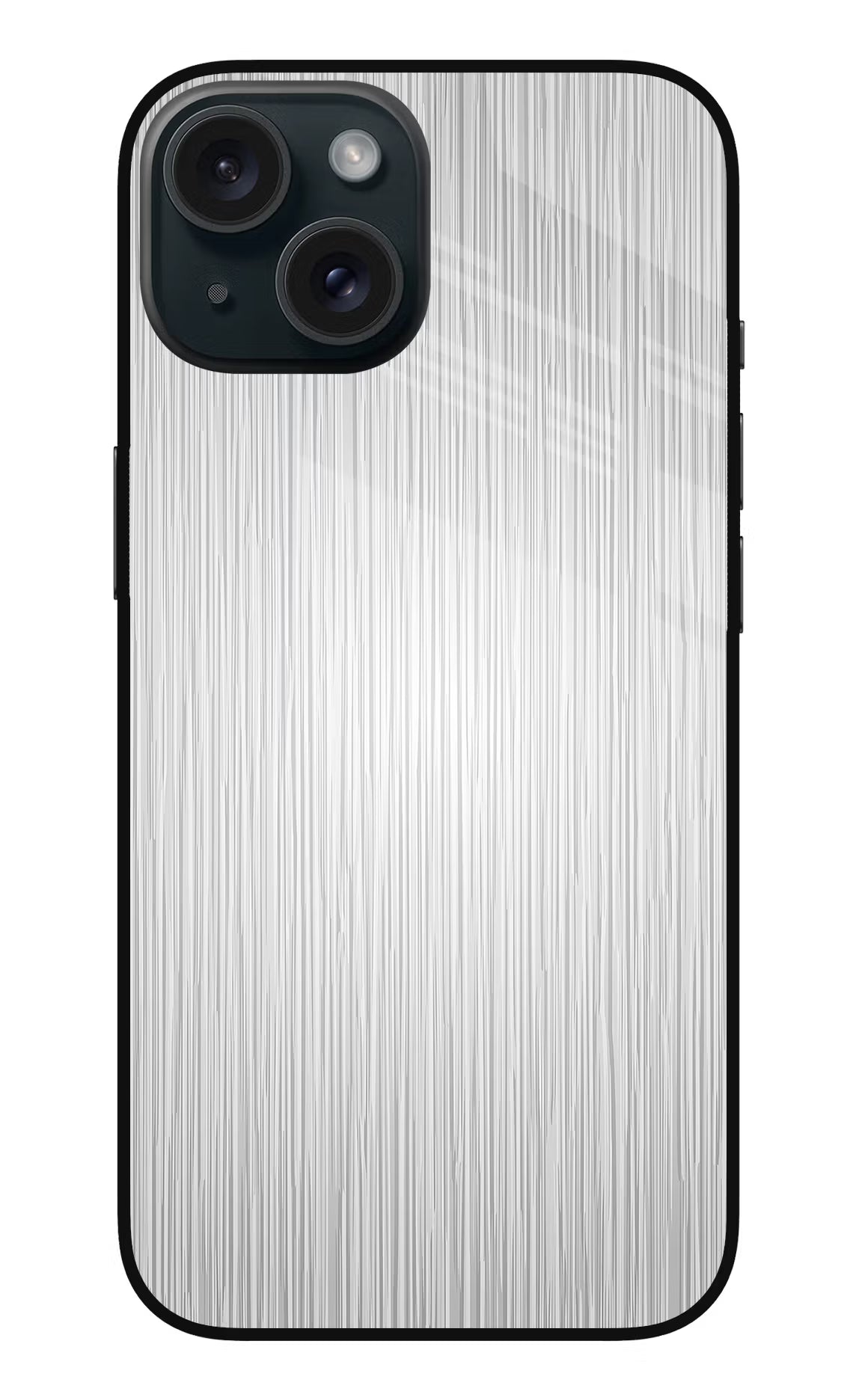 Wooden Grey Texture iPhone 15 Glass Case Back Cover by Casekaro