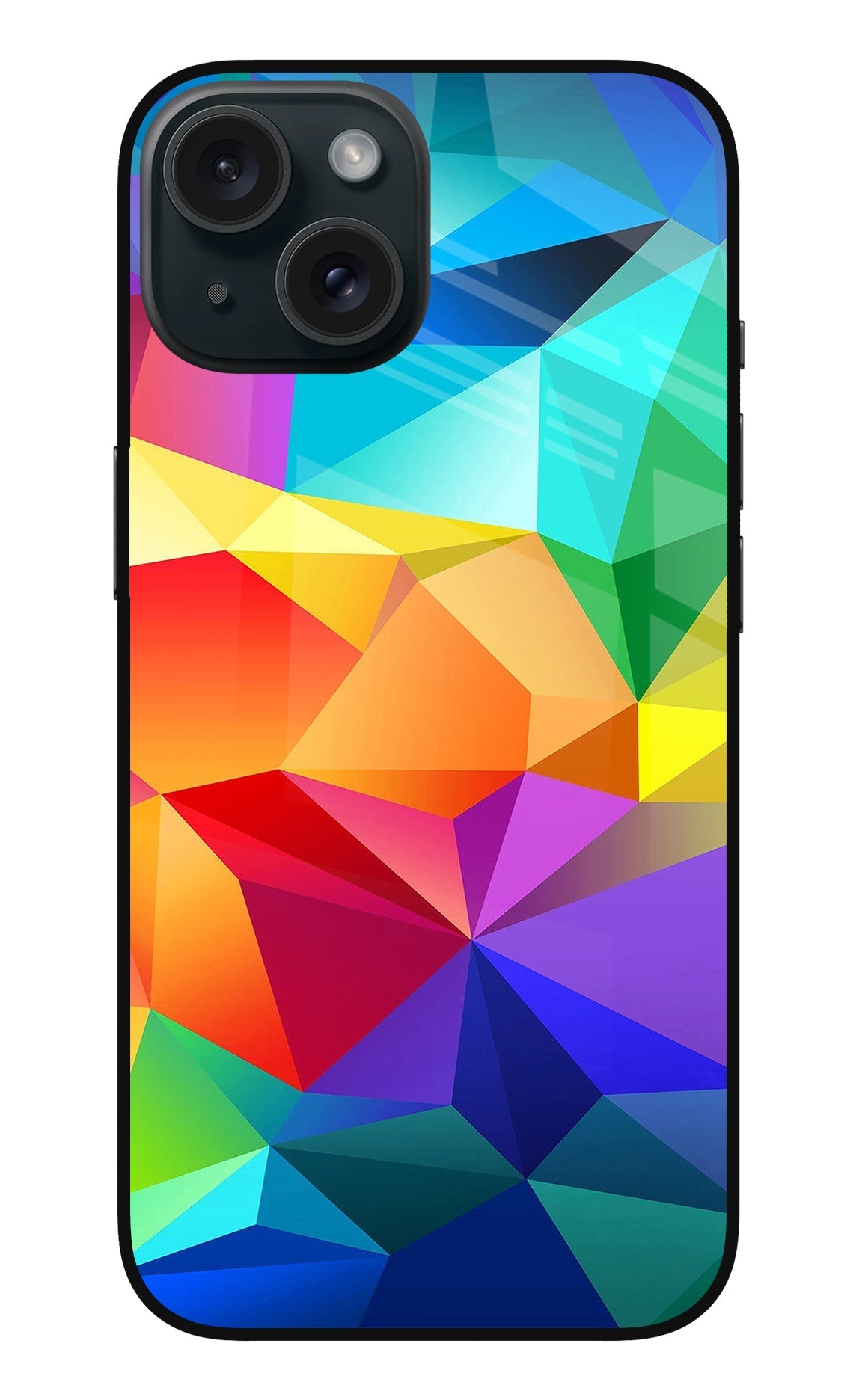 Abstract Pattern iPhone 15 Glass Case