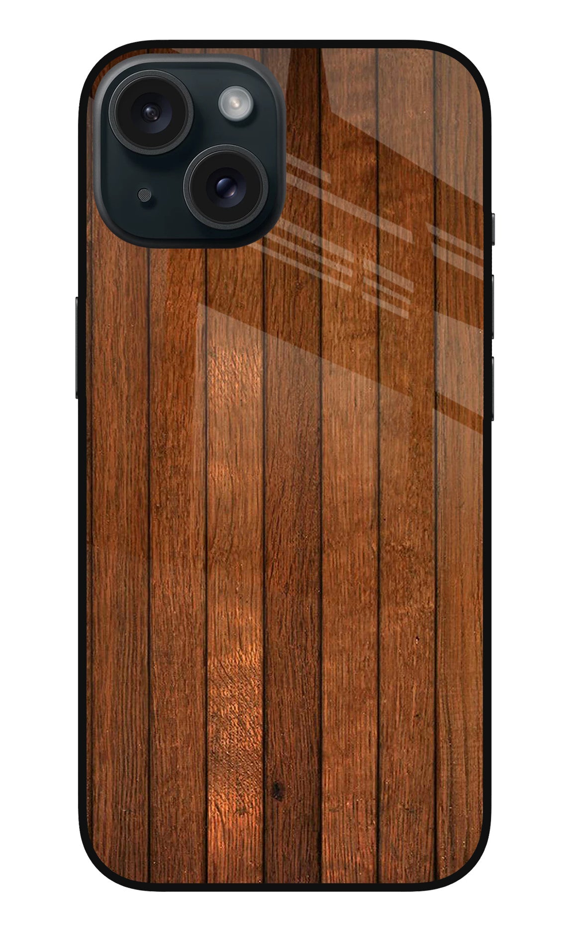 Wooden Artwork Bands iPhone 15 Back Cover