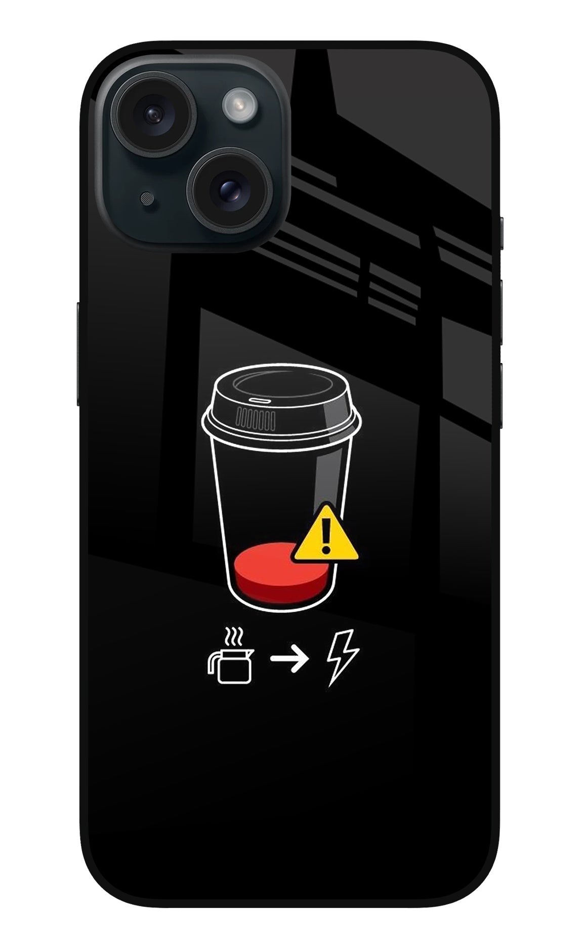 Coffee iPhone 15 Glass Case