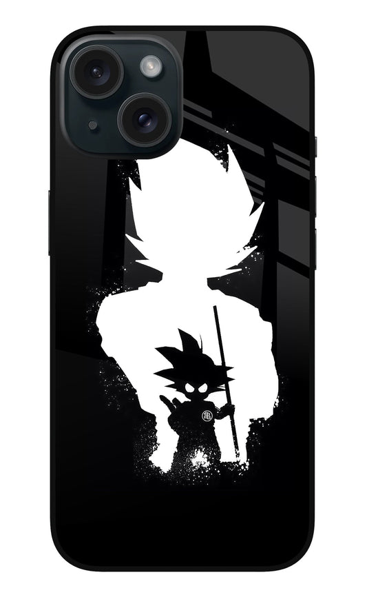 Goku Shadow iPhone 15 Glass Case