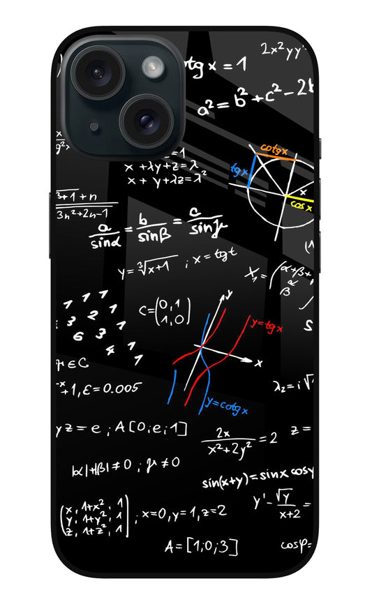 Mathematics Formula iPhone 15 Glass Case