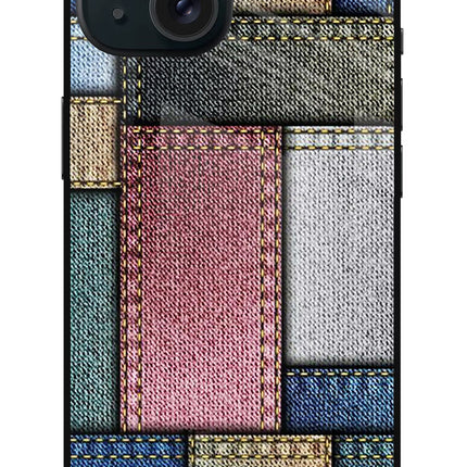Multicolor Jeans iPhone 15 Glass Case