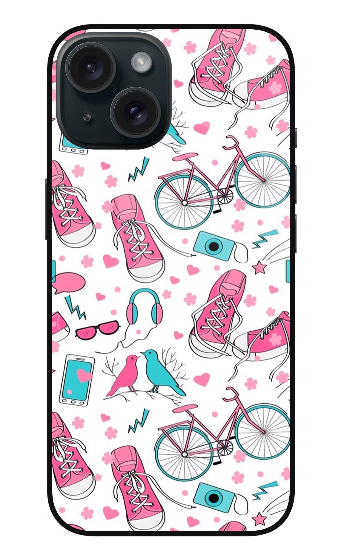 Artwork iPhone 15 Glass Case Back Cover by Casekaro