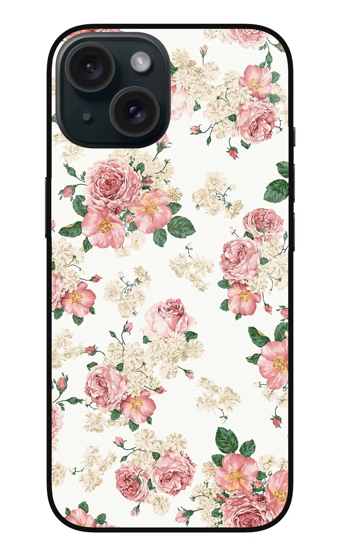 Flowers iPhone 15 Glass Case Back Cover by Casekaro
