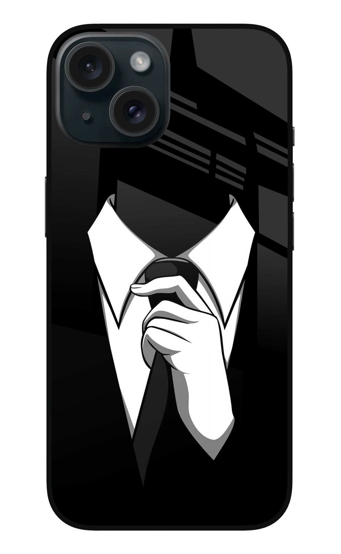 Black Tie iPhone 15 Back Cover
