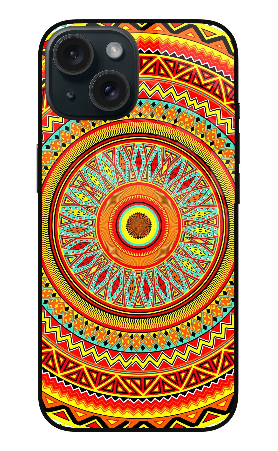 Mandala Pattern iPhone 15 Back Cover