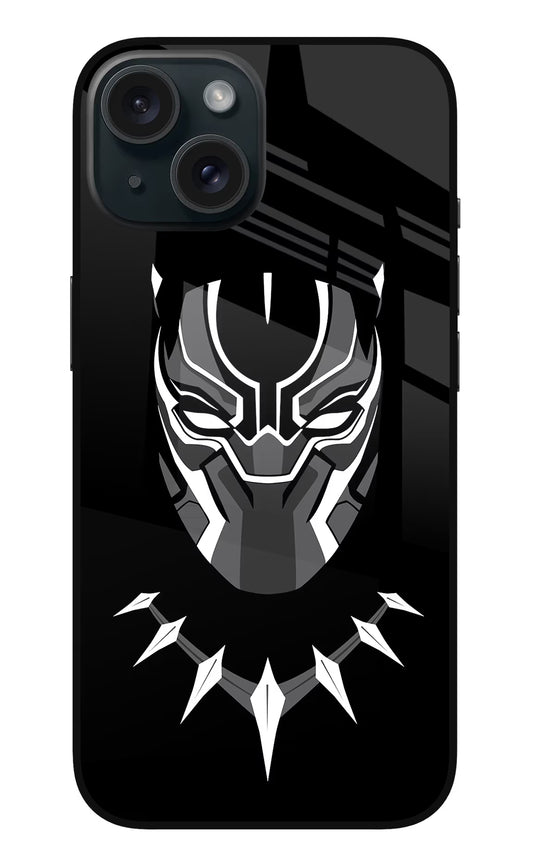 Black Panther iPhone 15 Glass Case