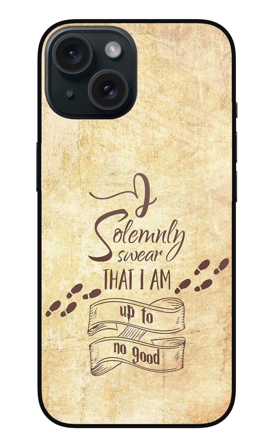 I Solemnly swear that i up to no good iPhone 15 Glass Case