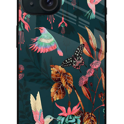 Birds iPhone 15 Glass Case
